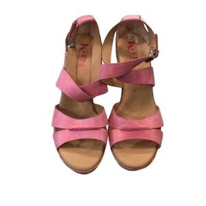 NWT   Korks Wedge leather  platforms by Korks Ease Sz 9